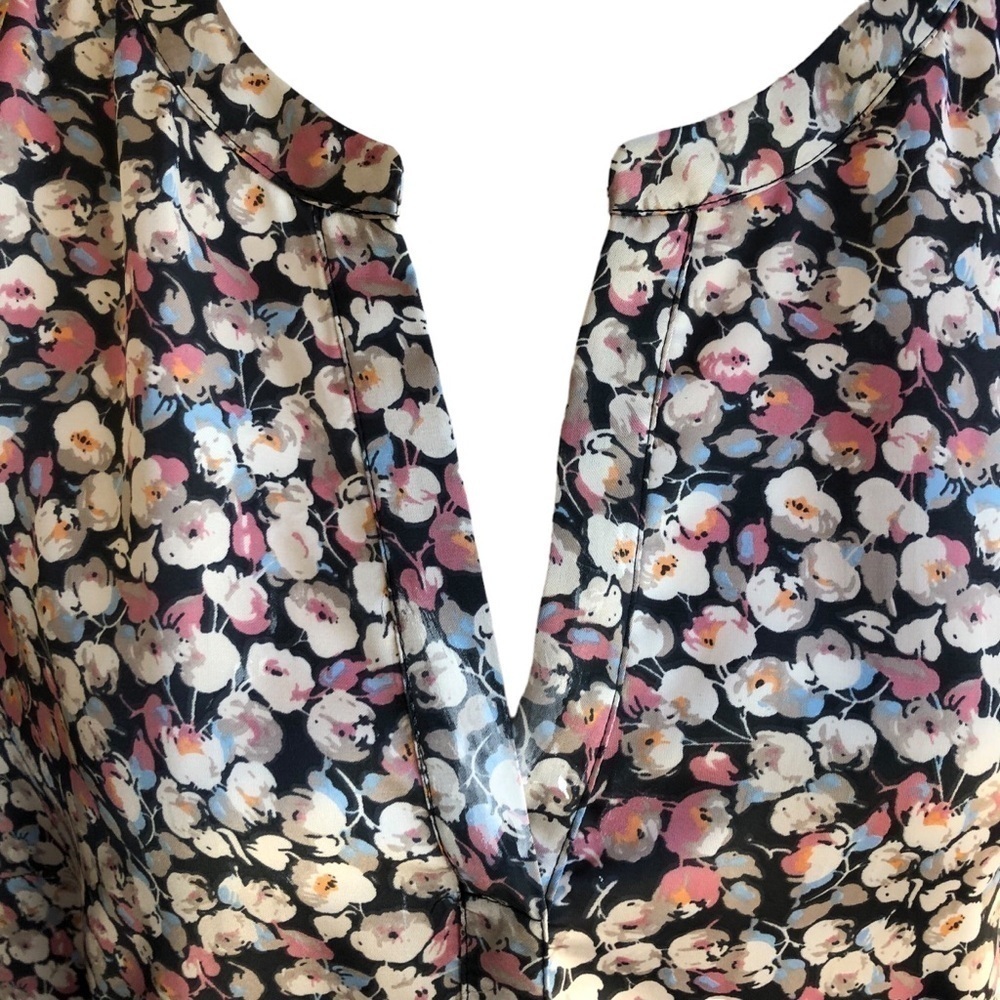 Daniel Rainn Floral Split Neck Tunic Size XXL - Picture 4 of 12